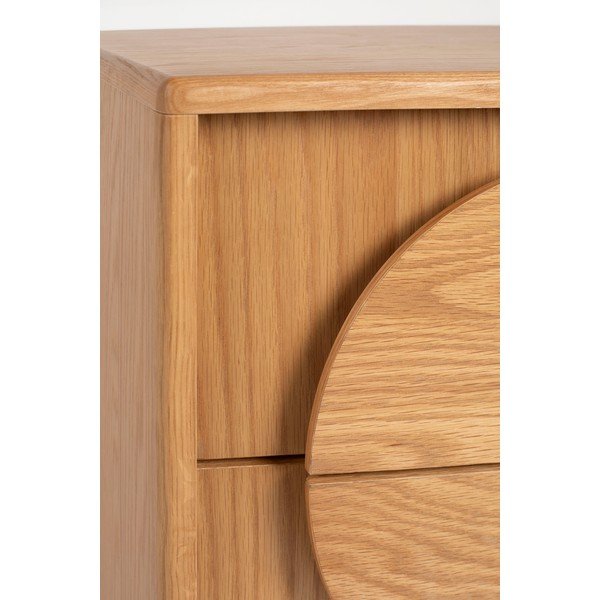 Nočna omarica v hrastovem dekorju v naravni barvi Groove – Zuiver-image-4