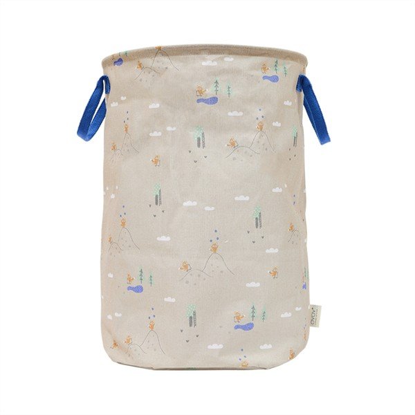Bež tekstilna otroška škatla za shranjevanje ø 38x54 cm Foxy – OYOY Mini