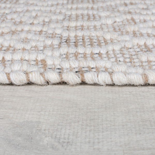 Svetlo siva ročno tkana volnena preproga 80x150 cm Dream – Flair Rugs-image-4