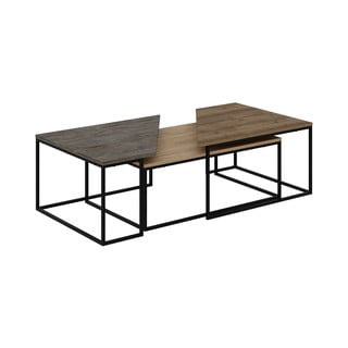 Mizice z mizno ploščo v orehovem dekorju  v kompletu 3 ks 70x110 cm Titan – Marckeric