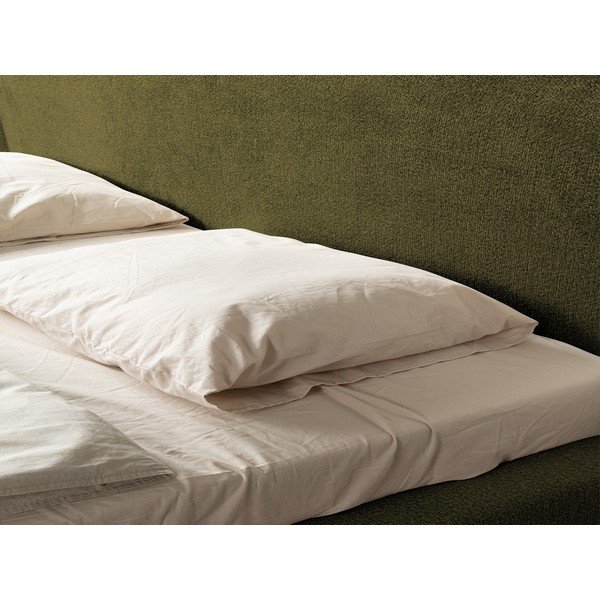 Temno zelena oblazinjena zakonska postelja z letvenim dnom 180x200 cm Makana – Makamii-image-4