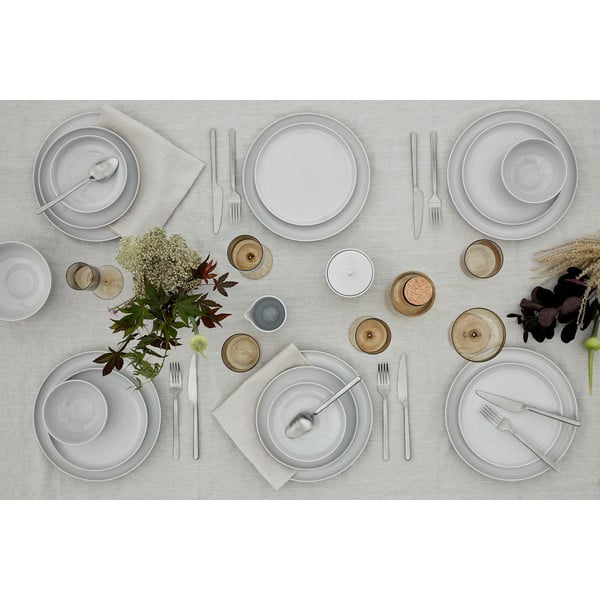 Krem in beli laneni prt Blomus, 140 x 260 cm-image-1