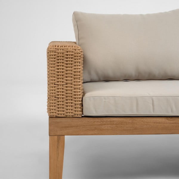 Vrtni kavč z bež blazinami Kave Home Acae-image-1