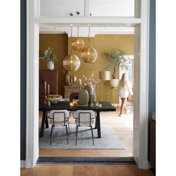 Viseča svetilka v zlati barvi s kovinskim senčilom ø 45 cm Pilka – Light & Living-image-2