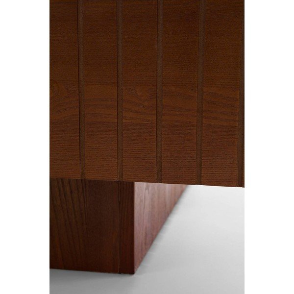 Temno rjava klubska mizica iz MDF plošč 90x90 cm Furuvik – Jotex-image-4