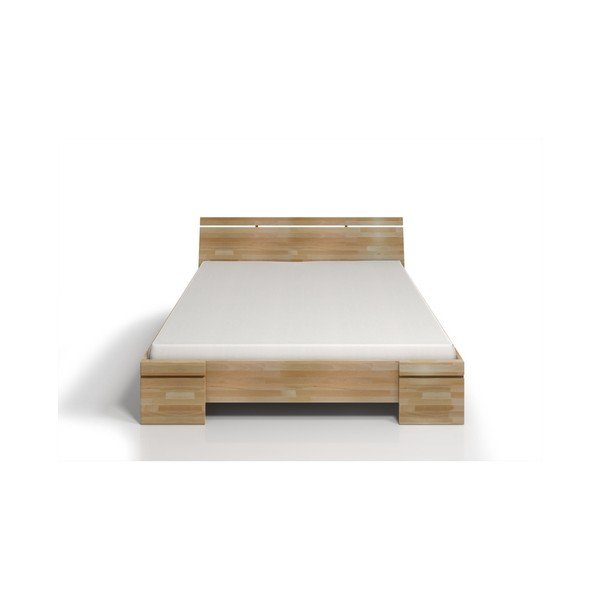 Dvoposteljna postelja iz bukovega lesa s shrambo SKANDICA Sparta Maxi, 140 x 200 cm-image-1