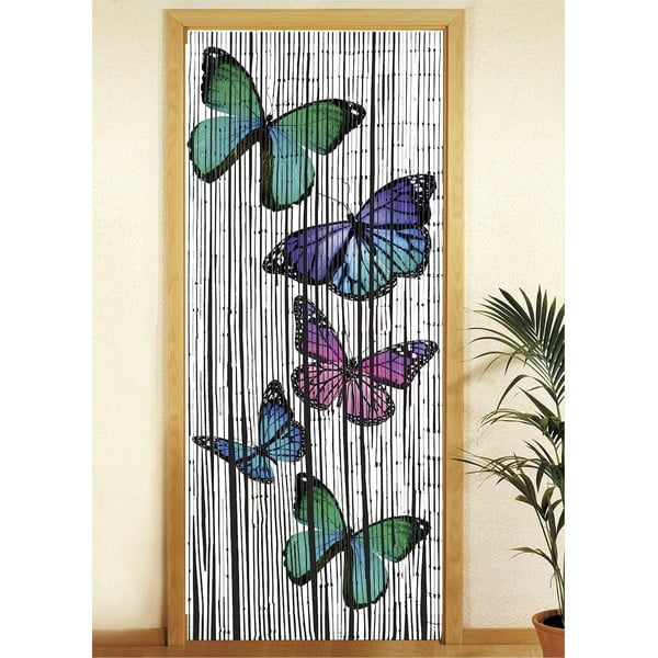 Bambusova zavesa za vrata 200x90 cm Butterflies - Maximex-image-1