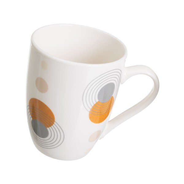 Bele lončene skodelice v kompletu 4 ks 350 ml Sunset – Casa Selección-image-1