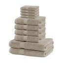 Bež frotirni bombažni komplet brisač 10 ks Marina – DecoKing