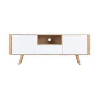Televizijska mizica iz hrastovega lesa Gazzda Ena Two, 160 x 42 x 60 cm