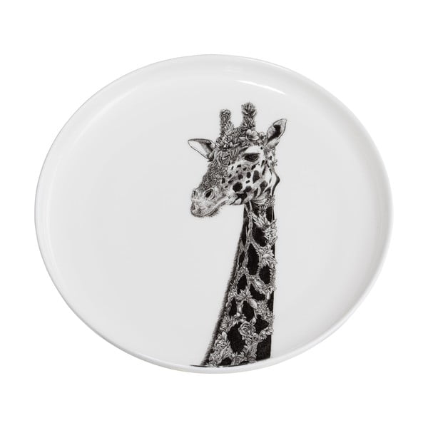Bel porcelanast krožnik Maxwell & Williams Marini Ferlazzo Žirafa, ø 20 cm