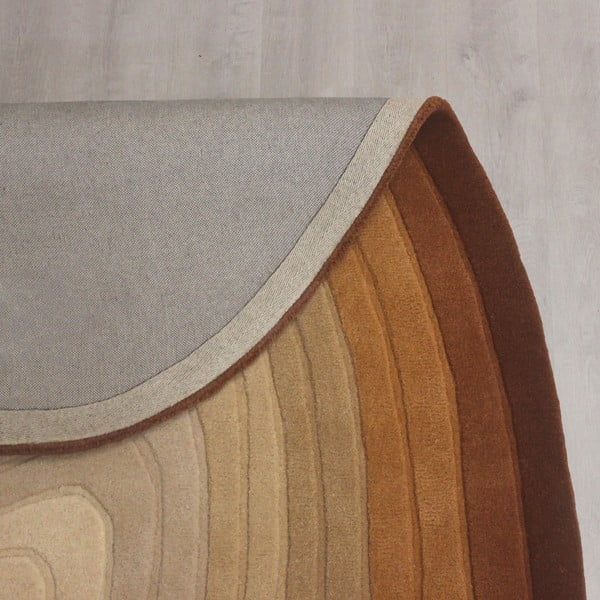 Opečnato oranžna volnena preproga 200x290 cm Puddle Ombre Wool – Flair Rugs-image-4