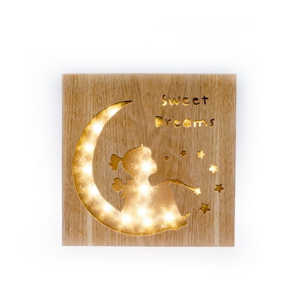 Lesena svetleča dekoracija Dakls Sweet Dreams