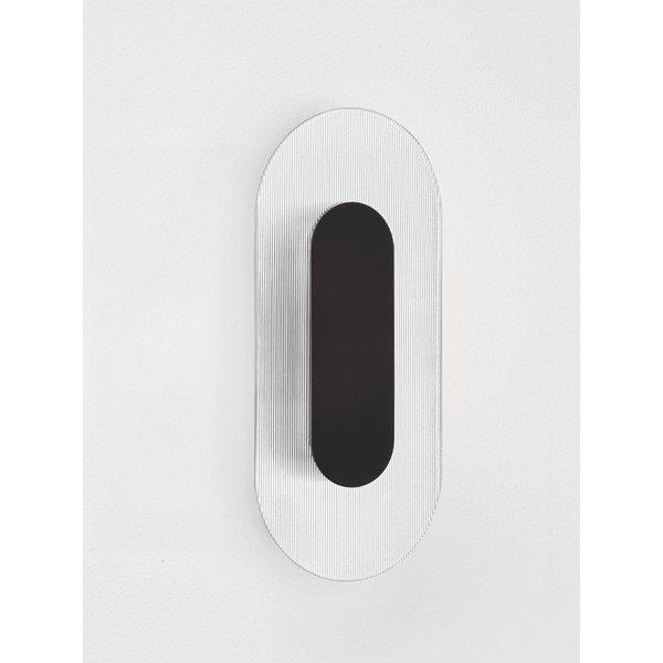 Mat črna kovinska LED stenska svetilka Vetrio – Nova Luce-image-4