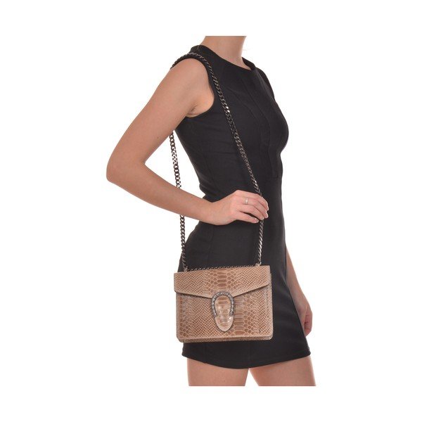 Bež usnjena pisemska torbica Renata Corsi Fiona-image-4