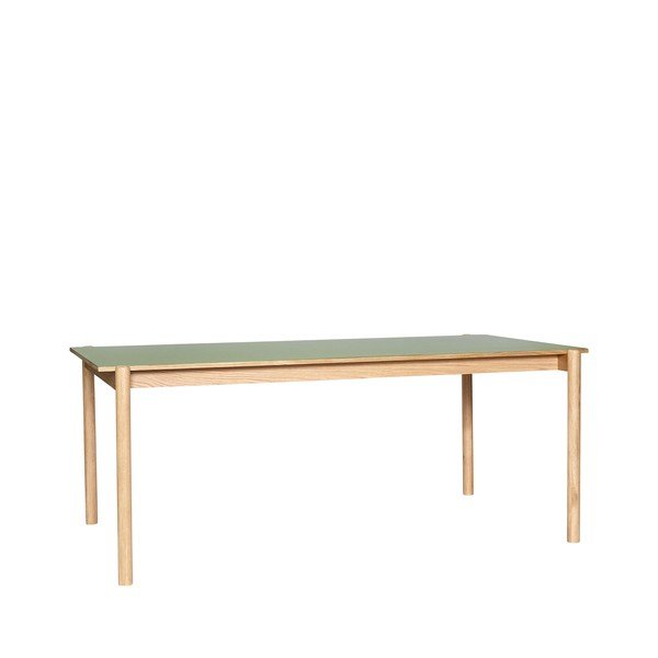 Jedilna miza iz masivnega hrasta 107x190 cm Oblique – Hübsch