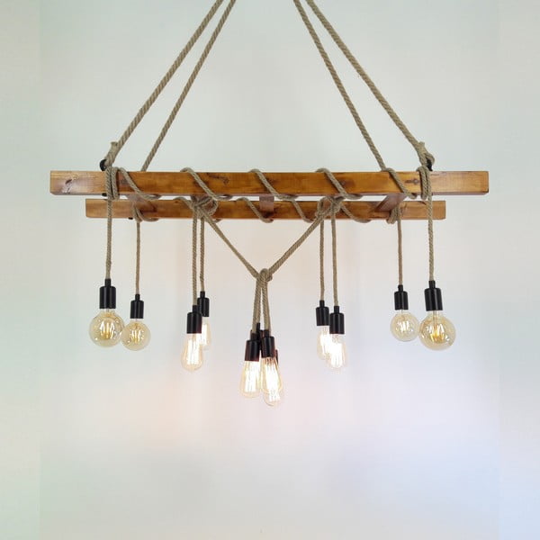 Viseča svetilka iz masivnega bora Merdiven-image-1