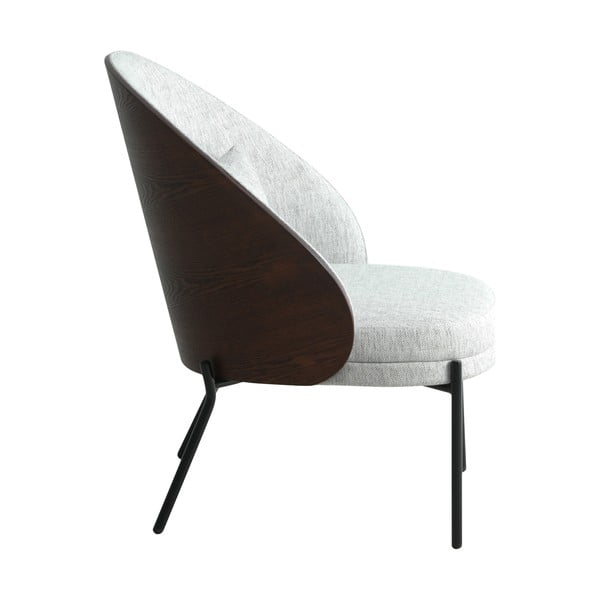 Svetlo siv fotelj Canelas – House Nordic-image-2