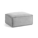 Svetlo siv tabure Kave Home Blok