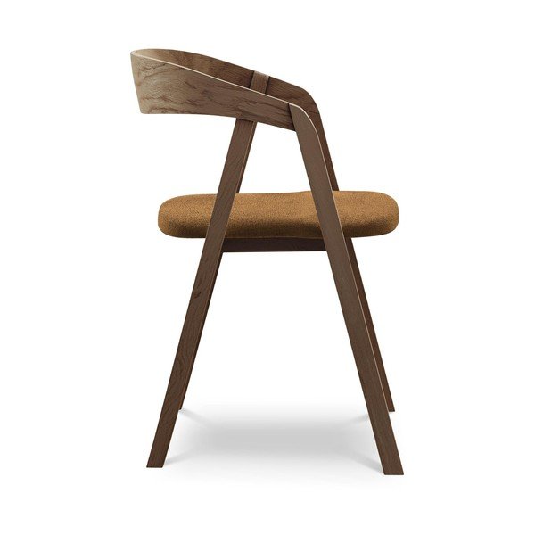 Jedilni stol iz masivnega lesa v barvi terakote Erika – Makamii-image-2