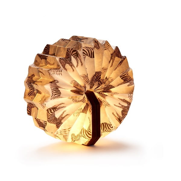 Temno rjava svetlobna dekoracija na USB Velvet Accordion – Gingko