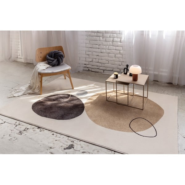 Bež/kremno bela preproga 120x180 cm Peblinne – Universal-image-1