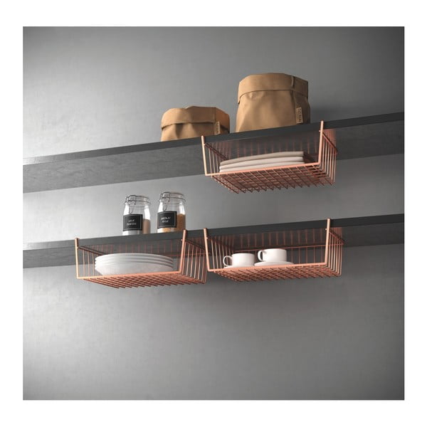 Dodatna polica v bakreni barvi Metaltex-image-3