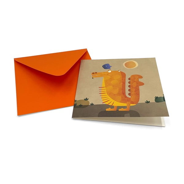 Darilni komplet za pisanje z voščilnico Dragon – Kartos-image-1