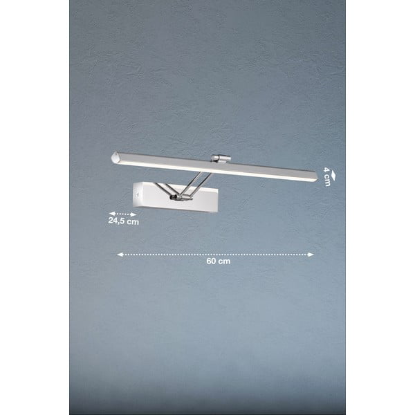 LED stenska svetilka v srebrni barvi Baabe – Fischer & Honsel-image-3