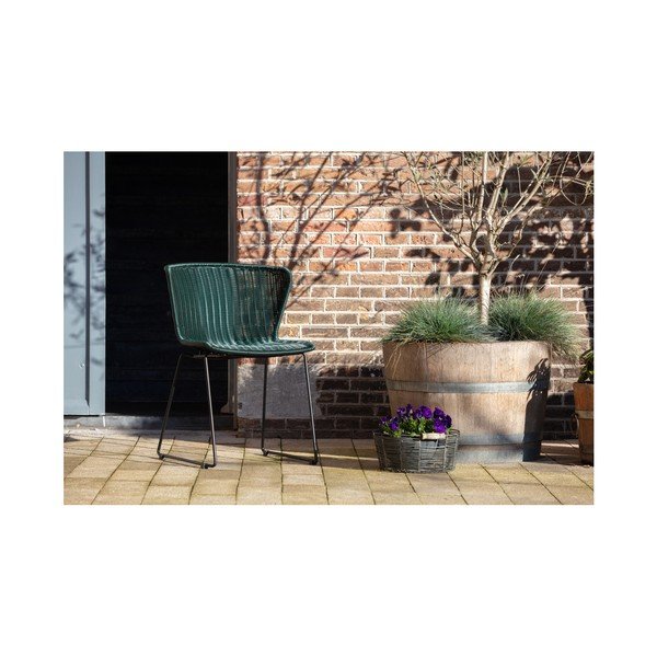 Črni vrtni stoli v kompletu 2 ks iz umetnega ratana Wings – WOOOD-image-1