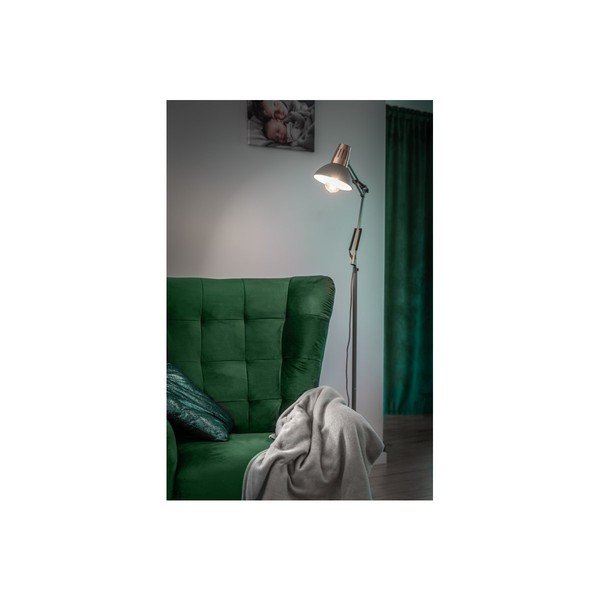 Siva stoječa svetilka s kovinskim senčilom Artemia F – GTV-image-2