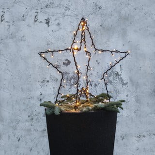Črna božična svetlobna dekoracija Foldy - Star Trading