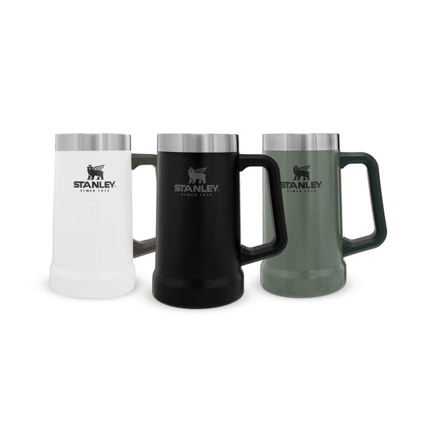 Črn termo lonček iz nerjavečega jekla 700 ml The Big Grip Beer Stein Black – Stanley-image-2