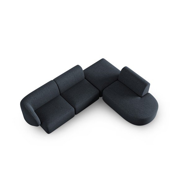 Temno modra kotna sedežna garnitura (desni kot) Shane – Micadoni Home-image-2