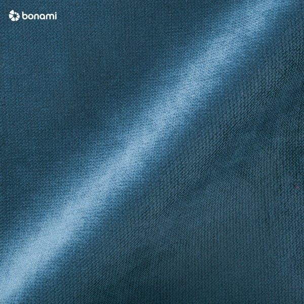 Petrolej moder fotelj z rjavimi nogami Max Winzer Brandford Suede-image-3