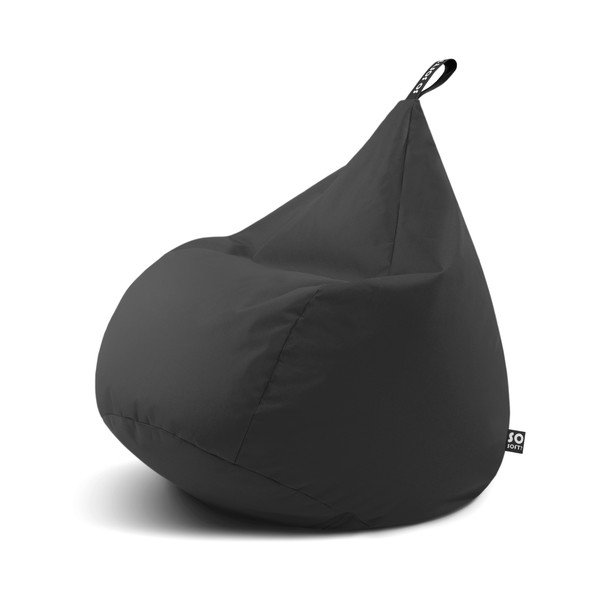 Siva otroška vreča za sedenje Drop M – So Soft?