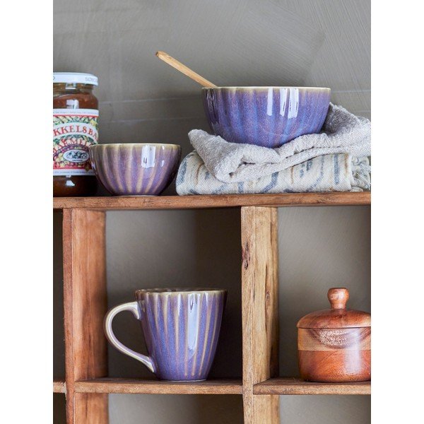 Temno vijolična skodelica iz kamenine 220 ml Latina – Bloomingville-image-4