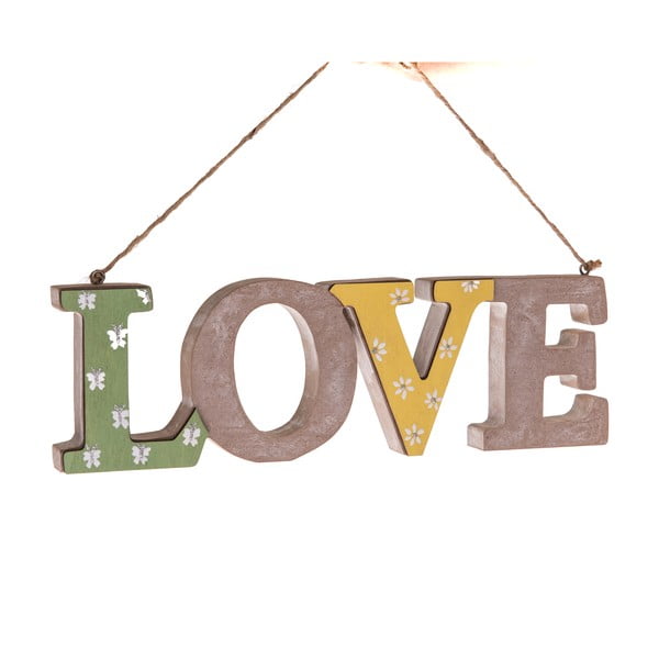 Lesena viseča dekoracija Dakls Love