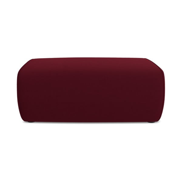 Bordo rdeč žameten tabure Kapua – Makamii