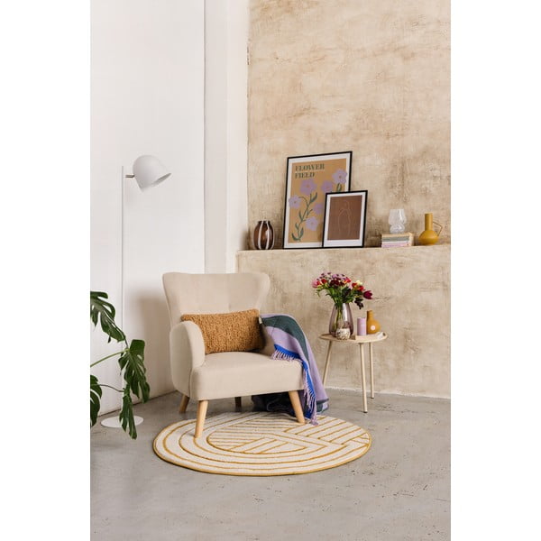 Bež fotelj z naslonom Noemye – Bonami Selection-image-1