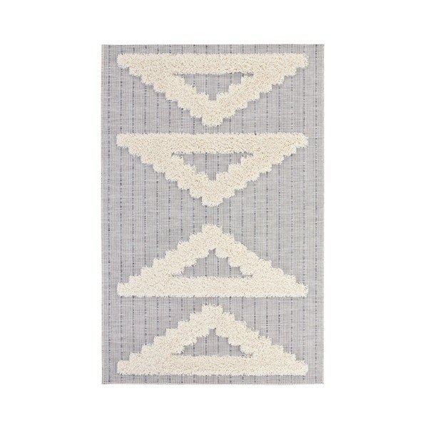 Siva preproga Mint Rugs Handira Trikotniki, 170 x 115 cm