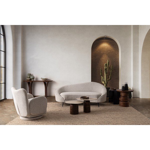 Svetlo siv vrtljiv fotelj Harper – Bizzotto-image-1