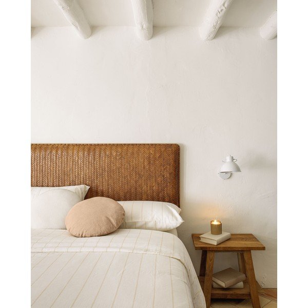 Rjavo usnjeno vzglavje 163x60 cm Natesa – Kave Home-image-3