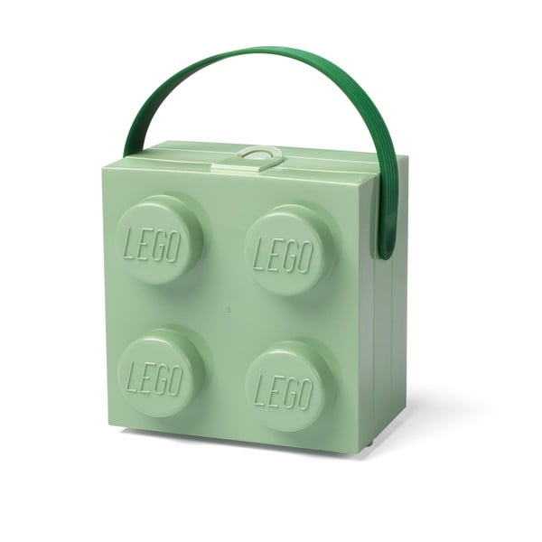 Svetlo zelena škatla za shranjevanje z ročajem LEGO®