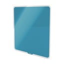 Modra magnetna steklena stenska tabla Leitz Cosy, 45 x 45 cm