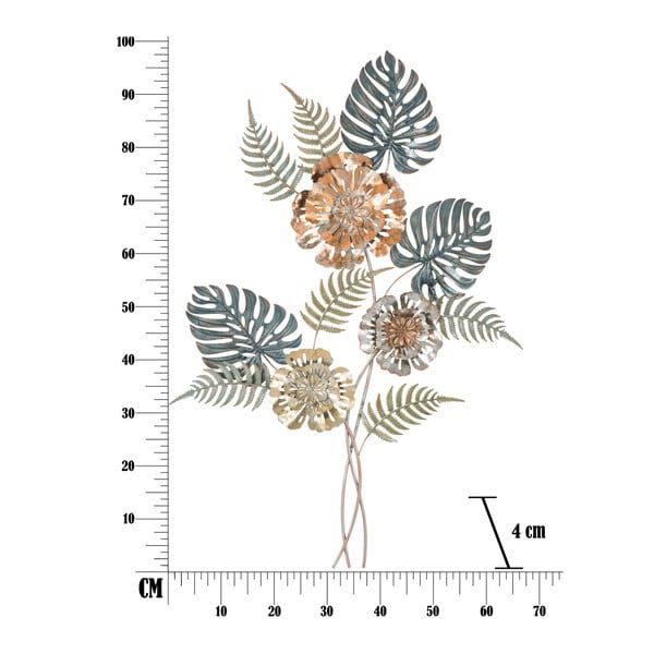 Železna stenska dekoracija z naravnimi motivi Mauro Ferretti Too, višina 98 cm-image-4