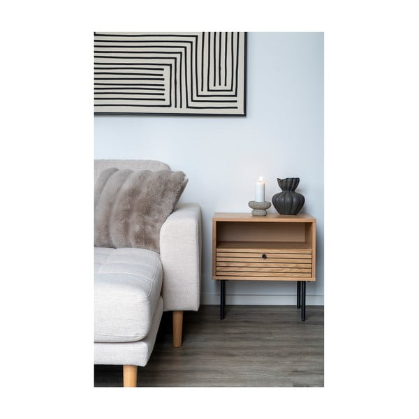 Okrasna blazina iz umetnega krzna 45x45 cm Galena – House Nordic-image-3