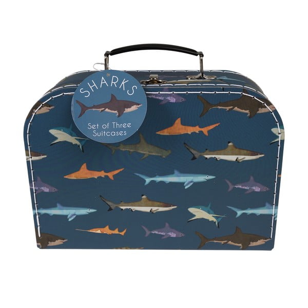 Otroški kovčki v kompletu 3 kos Sharks - Rex London-image-2