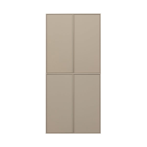 Kremno bela modularna garderobna omara iz masivnega bora 100x220 cm Daily – vtwonen