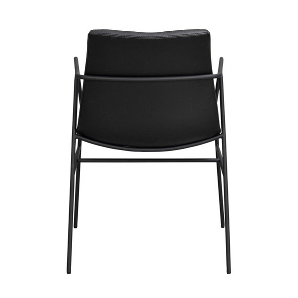 Črn jedilni stol z oblazinjenjem iz umetnega usnja Rowico Huntingbay-image-4